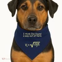 I Think I've Found A Way Out USA-Made Doggie Bandana thumb 1