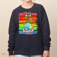 I Think To Myself What A Wonderful World Women's Sweatshirt thumb 0