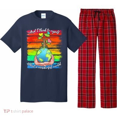 I Think To Myself What A Wonderful World Pajama Set