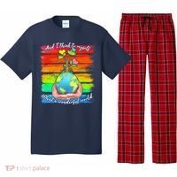 I Think To Myself What A Wonderful World Pajama Set thumb 0