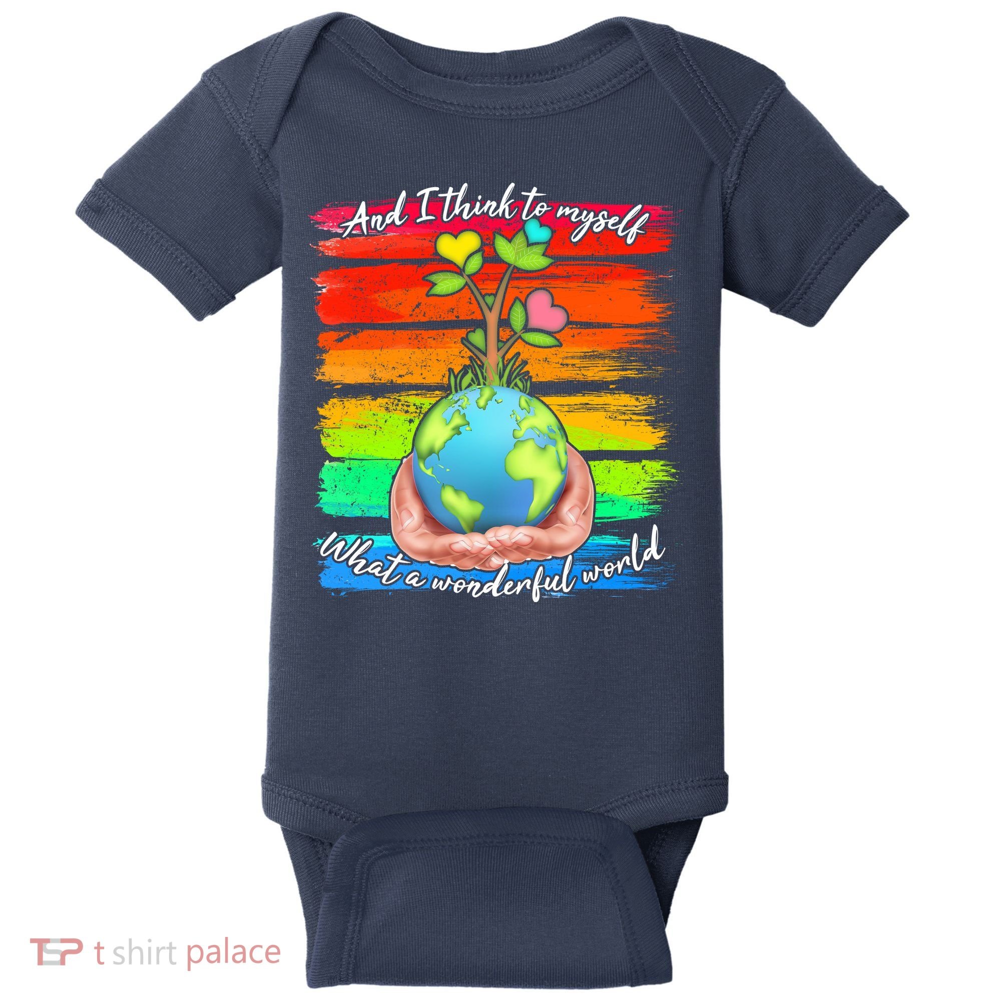 I Think To Myself What A Wonderful World Baby Bodysuit
