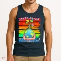 I Think To Myself What A Wonderful World Tank Top thumb 3