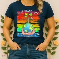 I Think To Myself What A Wonderful World Women's T-Shirt thumb 2