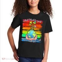 I Think To Myself What A Wonderful World Kids T-Shirt thumb 2