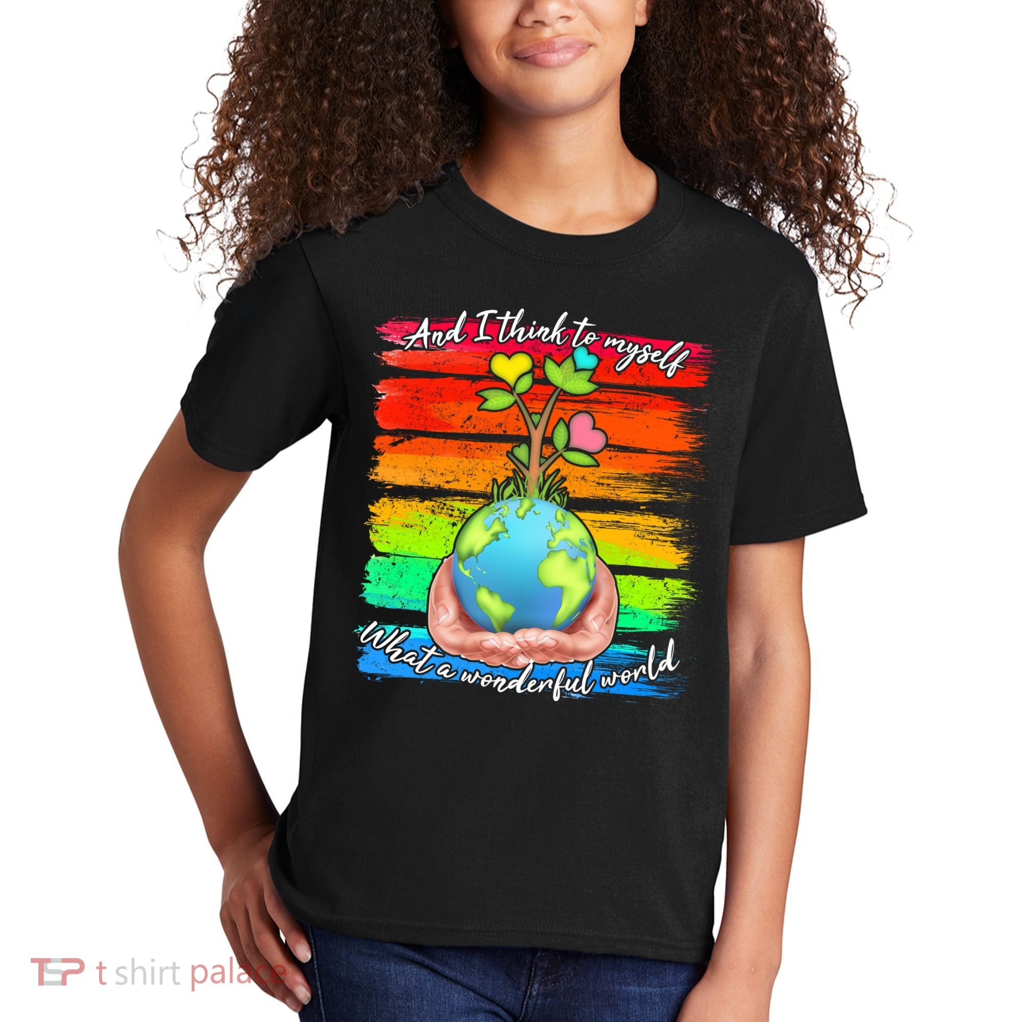 I Think To Myself What A Wonderful World Kids T-Shirt