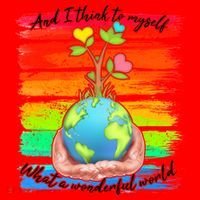I Think To Myself What A Wonderful World Santa Hat thumb 1