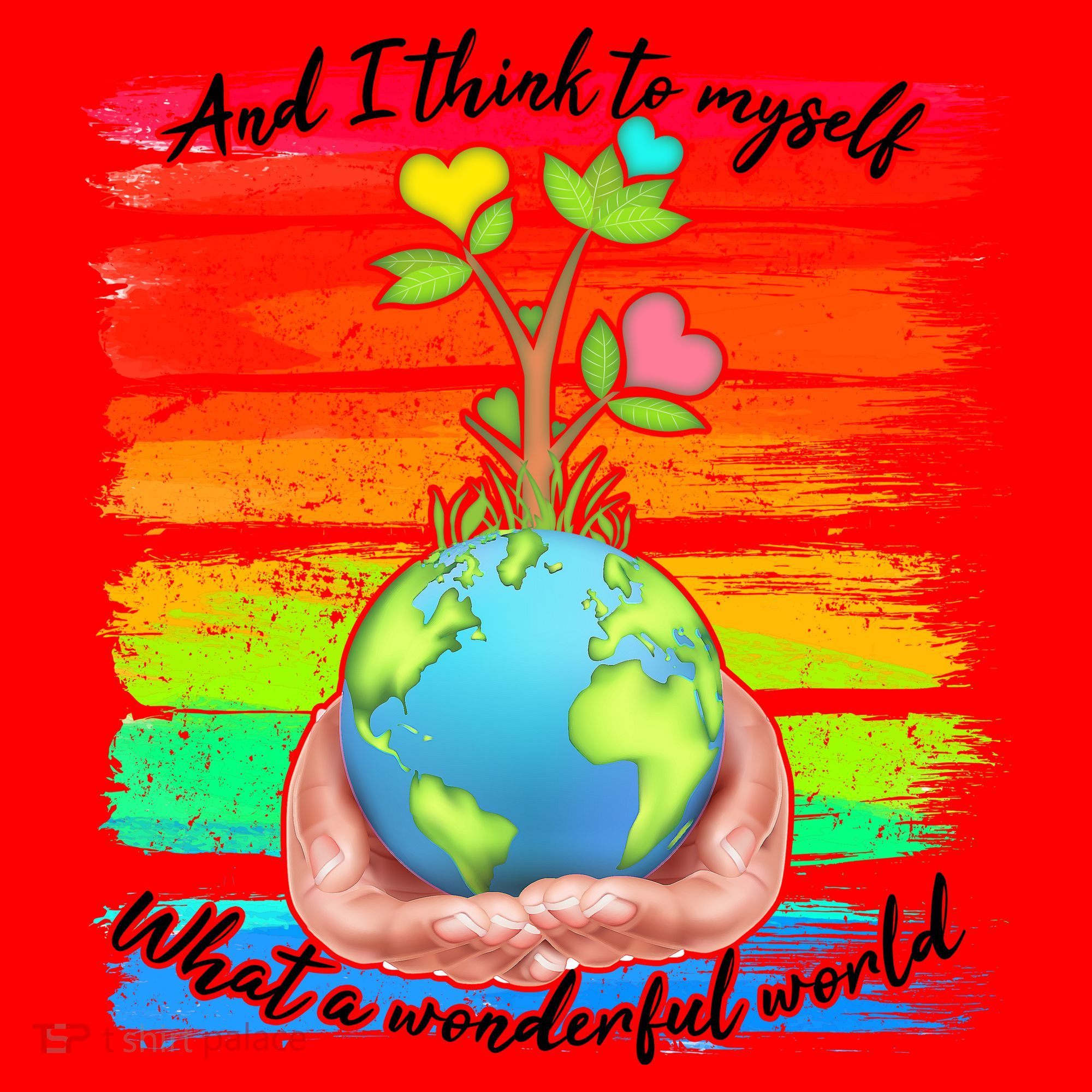 I Think To Myself What A Wonderful World Santa Hat