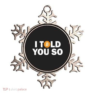 I Told You So Funny Bitcoin Ornament
