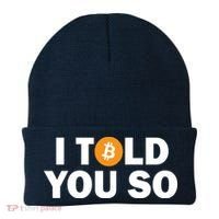 I Told You So Funny Bitcoin Beanie thumb 0