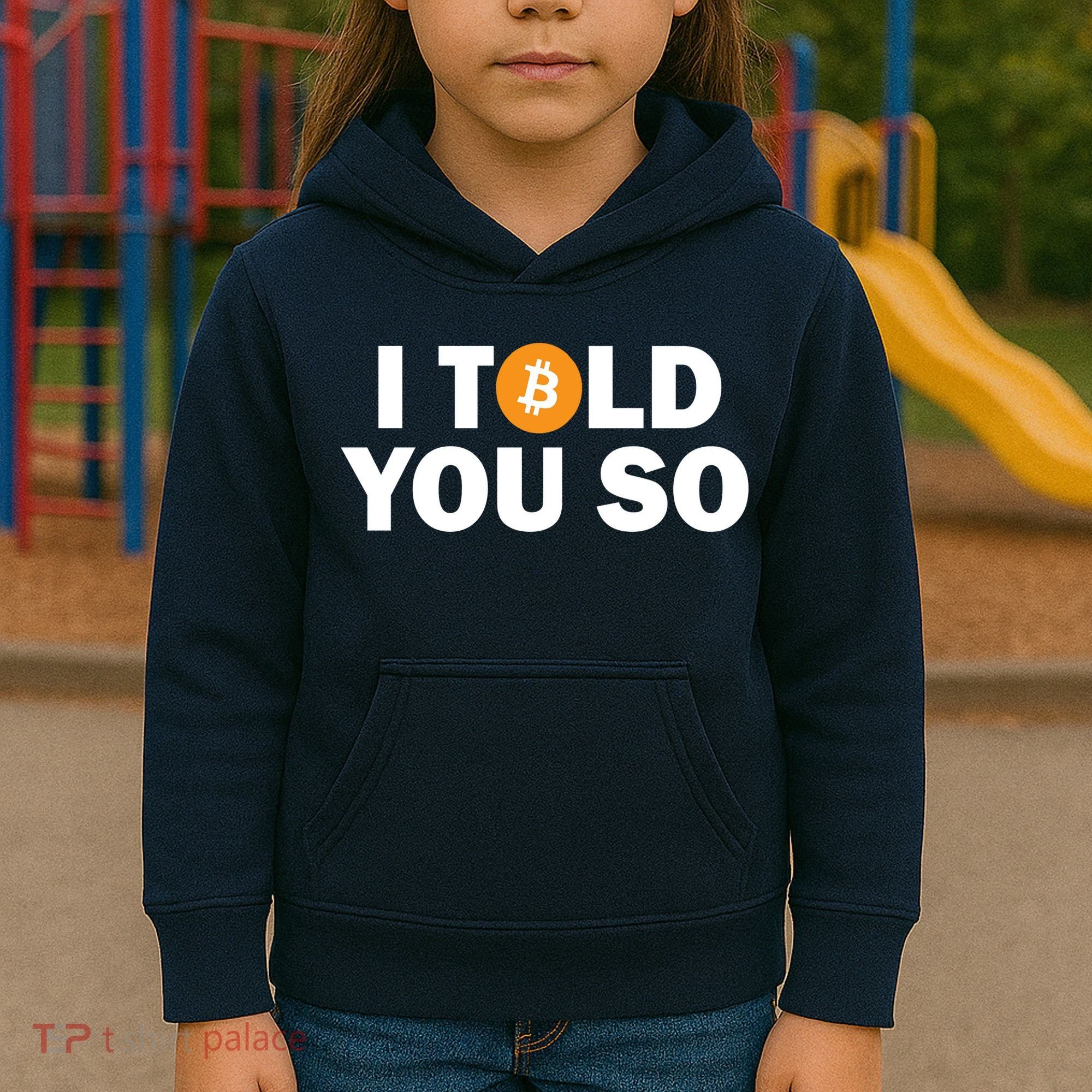 I Told You So Funny Bitcoin Kids Hoodie