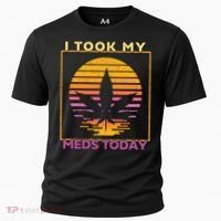 I Took My Meds Today Medical Marijuana Cooling Performance Crew T-Shirt thumb 0