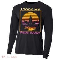 I Took My Meds Today Medical Marijuana Cooling Performance Long Sleeve Crew thumb 0