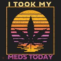 I Took My Meds Today Medical Marijuana Golf Towel thumb 3