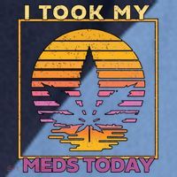 I Took My Meds Today Medical Marijuana Raglan Baseball Sleeve Shirt thumb 2
