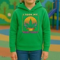 I Took My Meds Today Medical Marijuana Kids Hoodie thumb 3