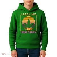 I Took My Meds Today Medical Marijuana Kids Hoodie thumb 4