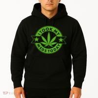 I Took My Meds Today Weed Emblem Hoodie thumb 2