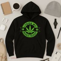 I Took My Meds Today Weed Emblem Hoodie thumb 3