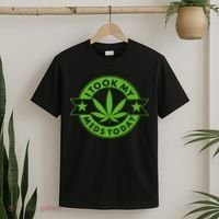 I Took My Meds Today Weed Emblem T-Shirt thumb 2