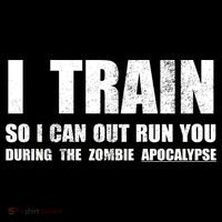 I Train So I Can Out Run You During A Zombie Apocalypse Bucket Hat thumb 4