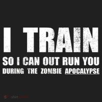 I Train So I Can Out Run You During A Zombie Apocalypse Beanie thumb 2