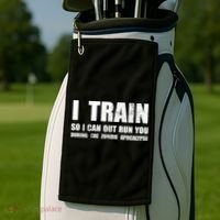 I Train So I Can Out Run You During A Zombie Apocalypse Golf Towel thumb 2