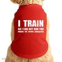 I Train So I Can Out Run You During A Zombie Apocalypse Doggie Tank thumb 0