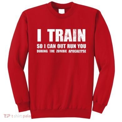 I Train So I Can Out Run You During A Zombie Apocalypse Sweatshirt