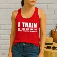 I Train So I Can Out Run You During A Zombie Apocalypse Women's Tank Top thumb 2