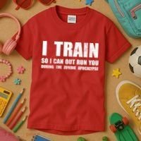 I Train So I Can Out Run You During A Zombie Apocalypse Kids T-Shirt thumb 3