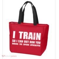 I Train So I Can Out Run You During A Zombie Apocalypse Tote Bag thumb 3