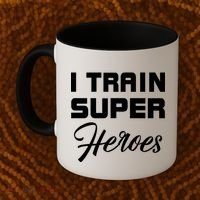 I Train Super Heroes Coffee Mug thumb 2