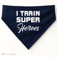 I Train Super Heroes USA-Made Doggie Bandana thumb 0