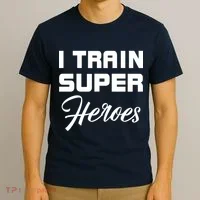 I Train Super Heroes T-Shirt thumb 3