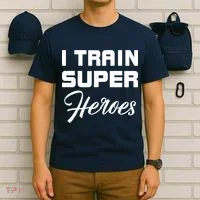 I Train Super Heroes T-Shirt thumb 6
