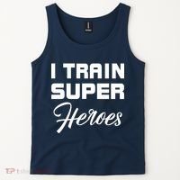 I Train Super Heroes Tank Top thumb 2