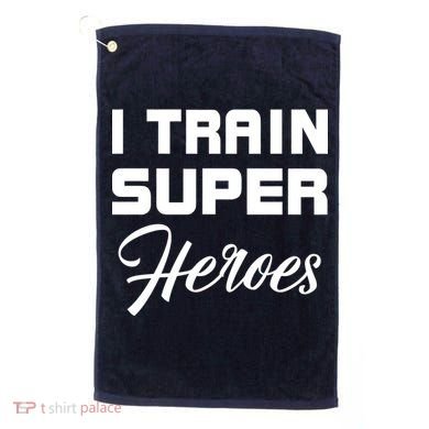 I Train Super Heroes Golf Towel