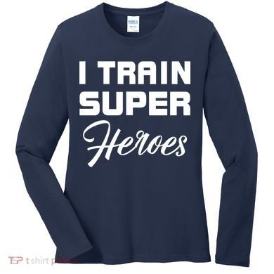 I Train Super Heroes Women's Long Sleeve Shirt