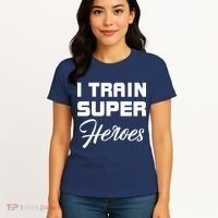 I Train Super Heroes Women's T-Shirt thumb 4