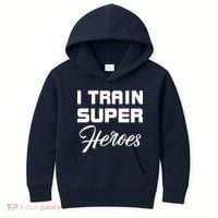 I Train Super Heroes Kids Hoodie thumb 0