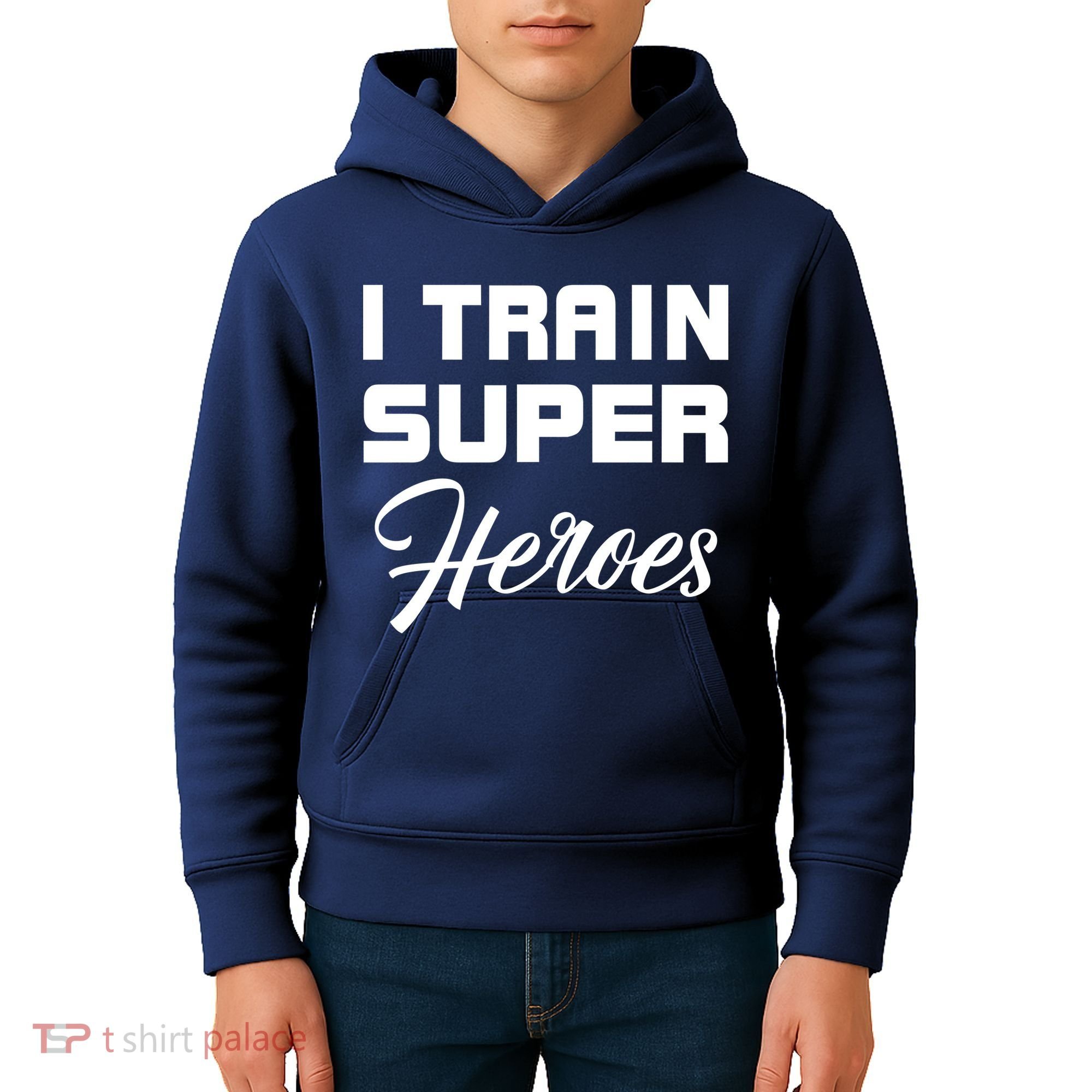 I Train Super Heroes Kids Hoodie