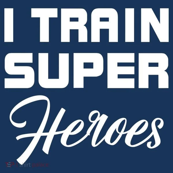 I Train Super Heroes Kids Long Sleeve Shirt