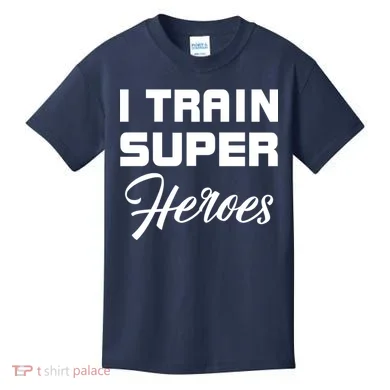I Train Super Heroes Kids T-Shirt
