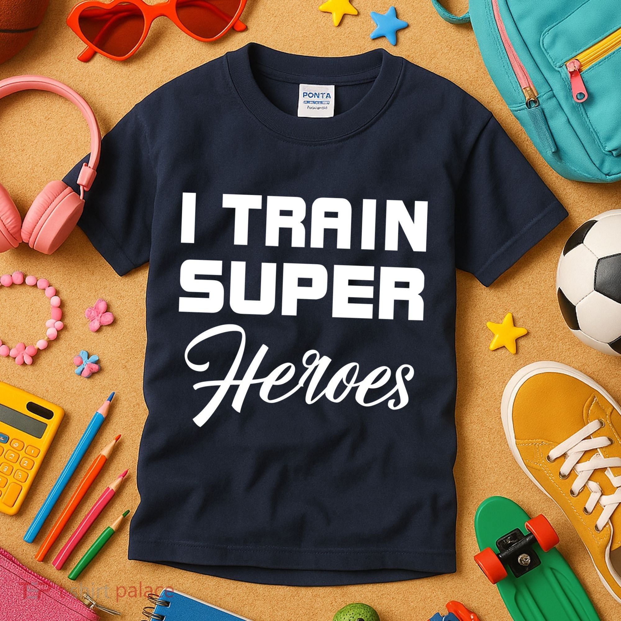 I Train Super Heroes Kids T-Shirt