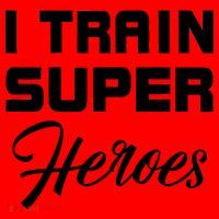 I Train Super Heroes Santa Hat thumb 1