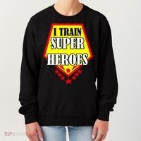 I Train Superheros Women's Sweatshirt thumb 0