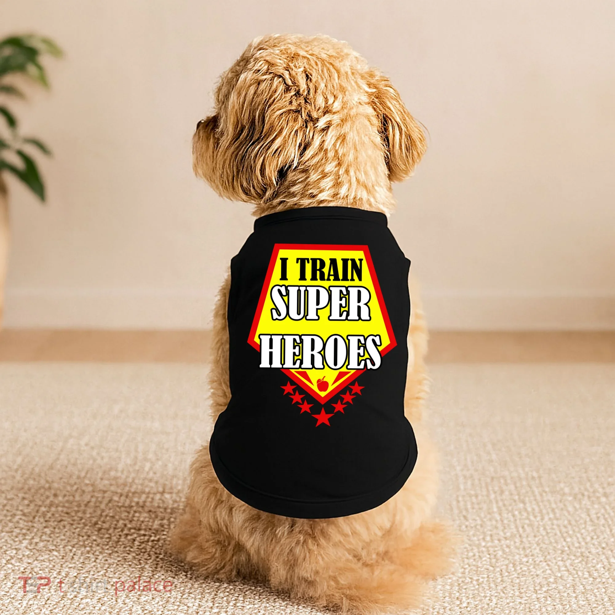 I Train Superheros Doggie Tank