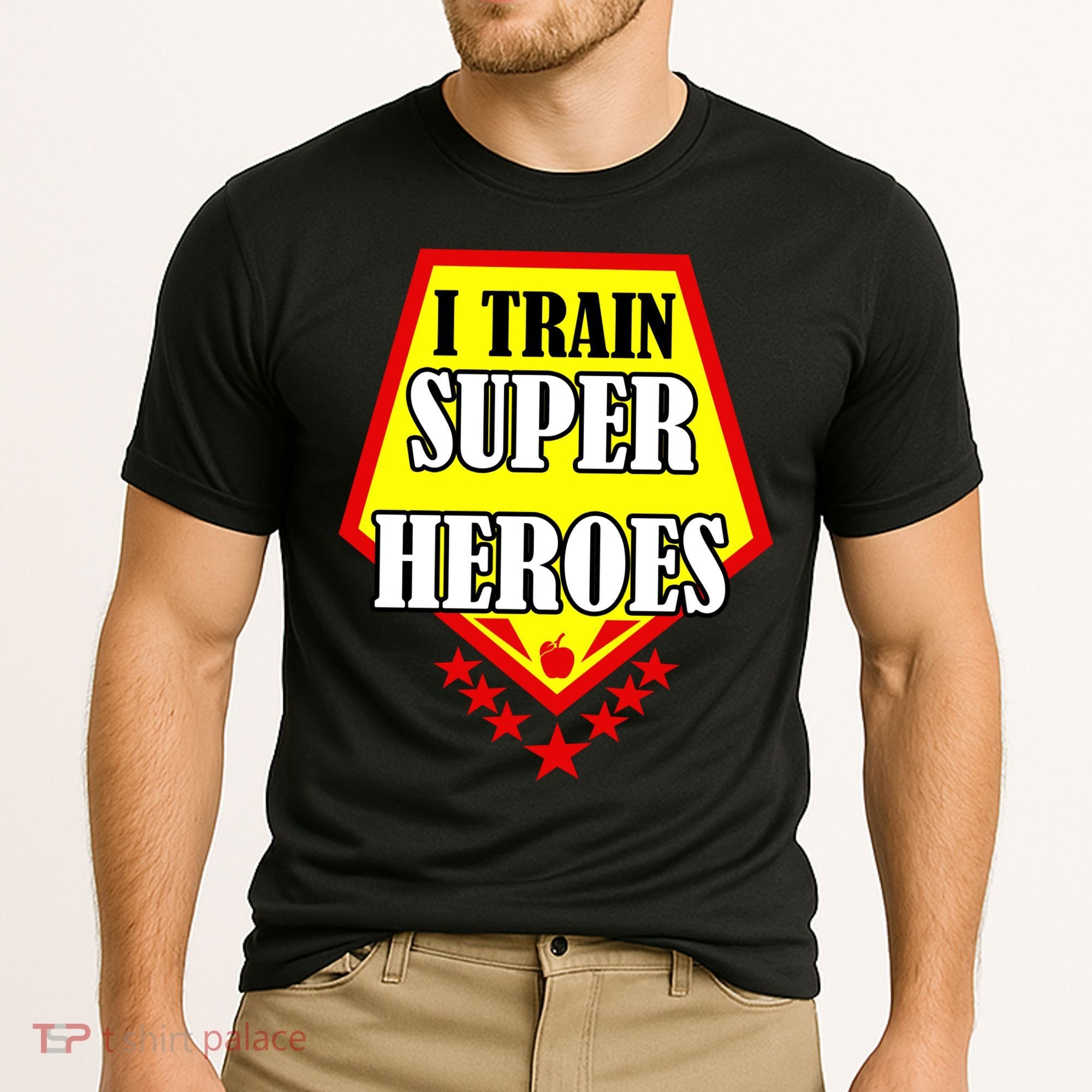 I Train Superheros Cooling Performance Crew T-Shirt