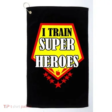 I Train Superheros Golf Towel