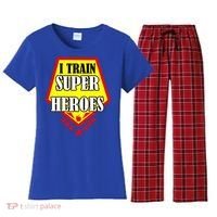 I Train Superheros Women's Flannel Pajama Set thumb 0